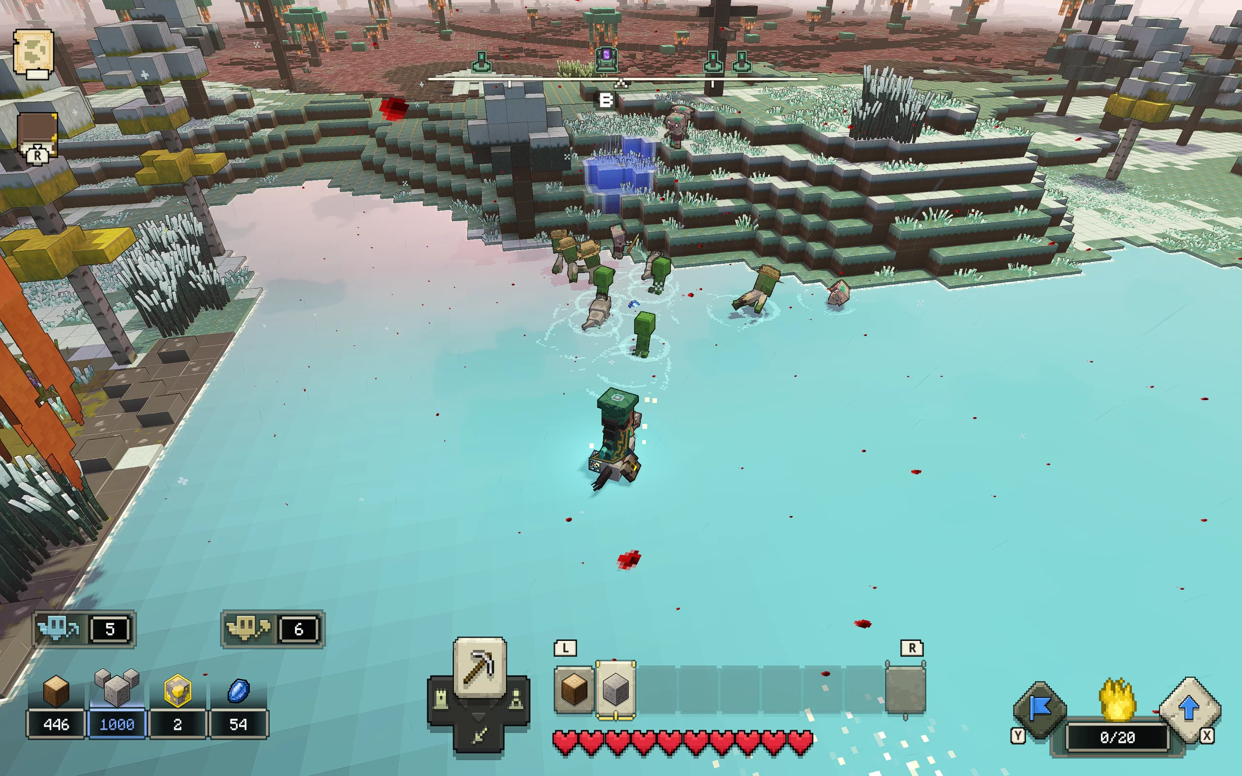 Minecraft Legends на Nintendo Switch — Скриншот