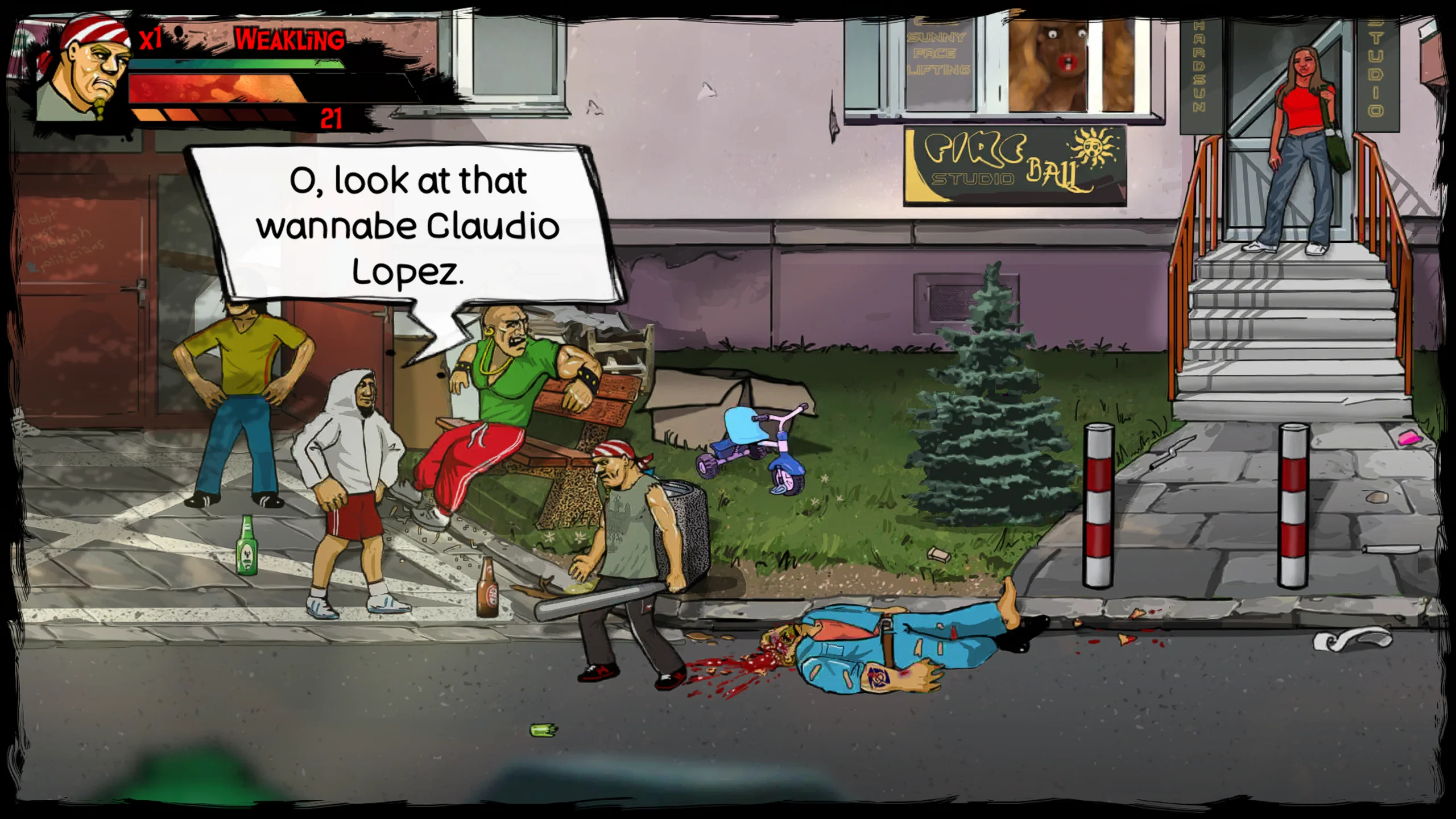 Skinny & Franko: Fists of Violence на Nintendo Switch — Скриншот