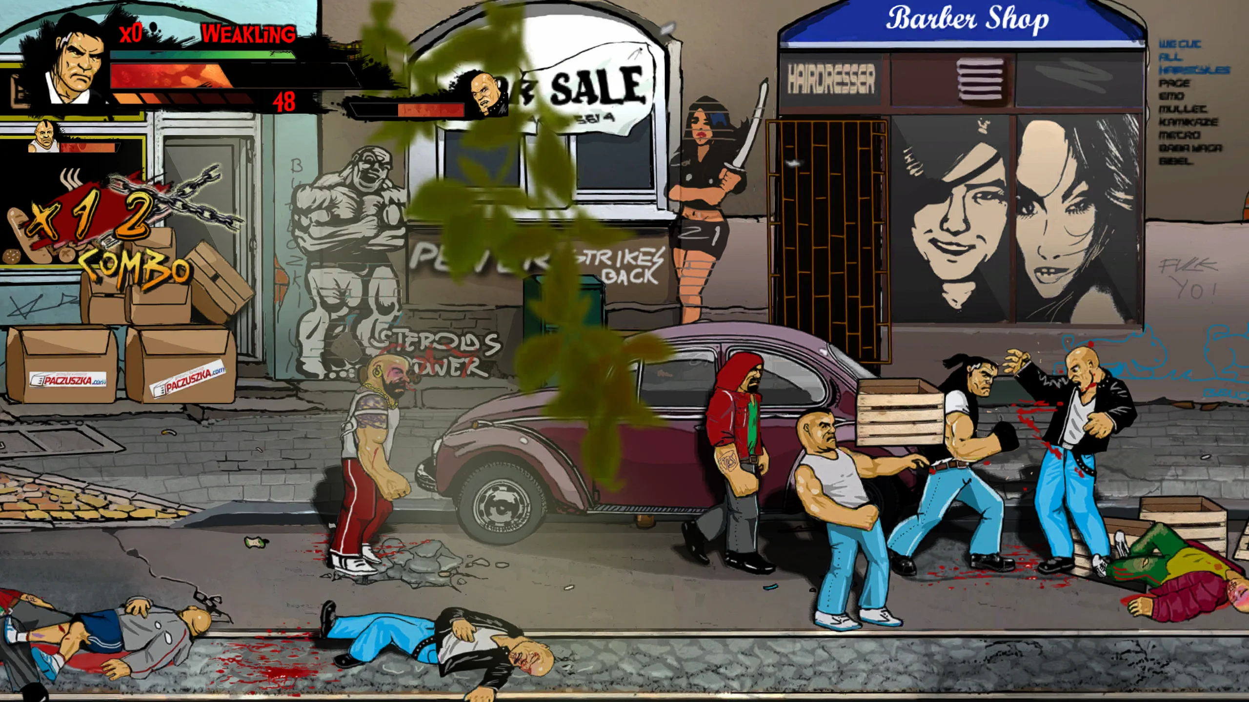 Skinny & Franko: Fists of Violence на Nintendo Switch — Скриншот