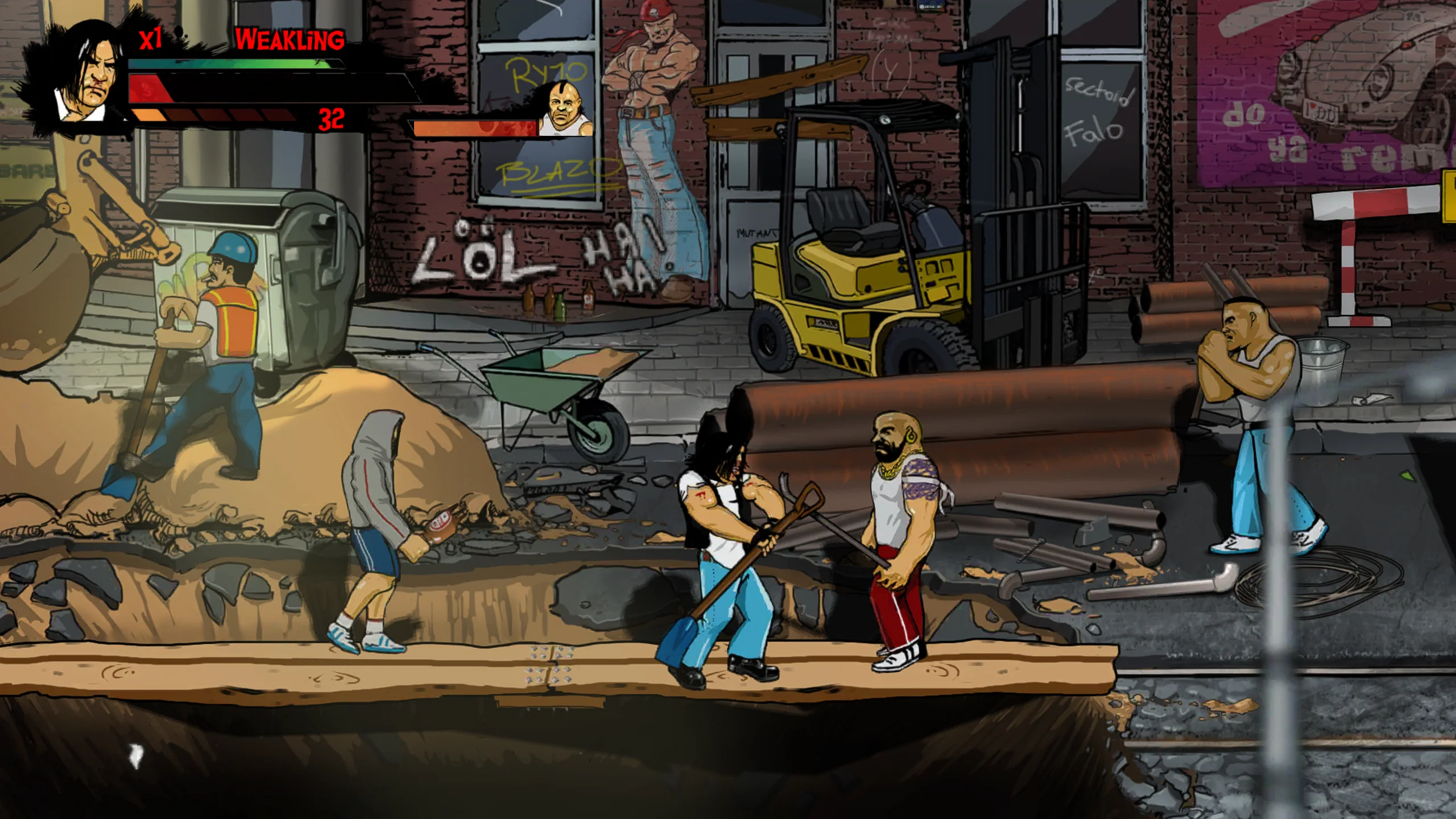 Skinny & Franko: Fists of Violence на Nintendo Switch — Скриншот