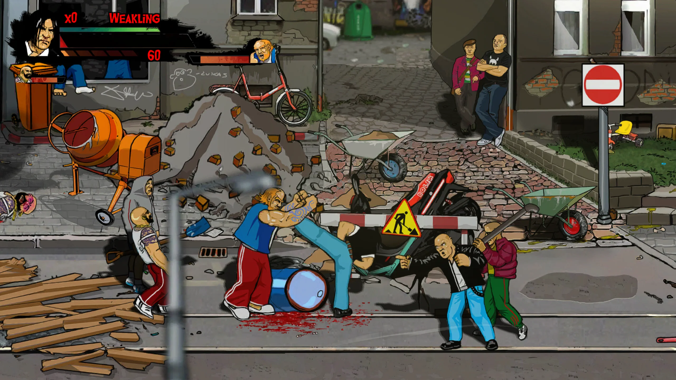 Skinny & Franko: Fists of Violence на Nintendo Switch — Скриншот